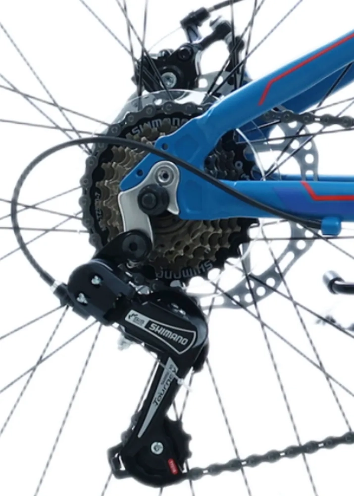 BICICLETA TOTEM MTB ARO 24 MODELO ATLANTIS AZUL 21 CAMBIOS - 1