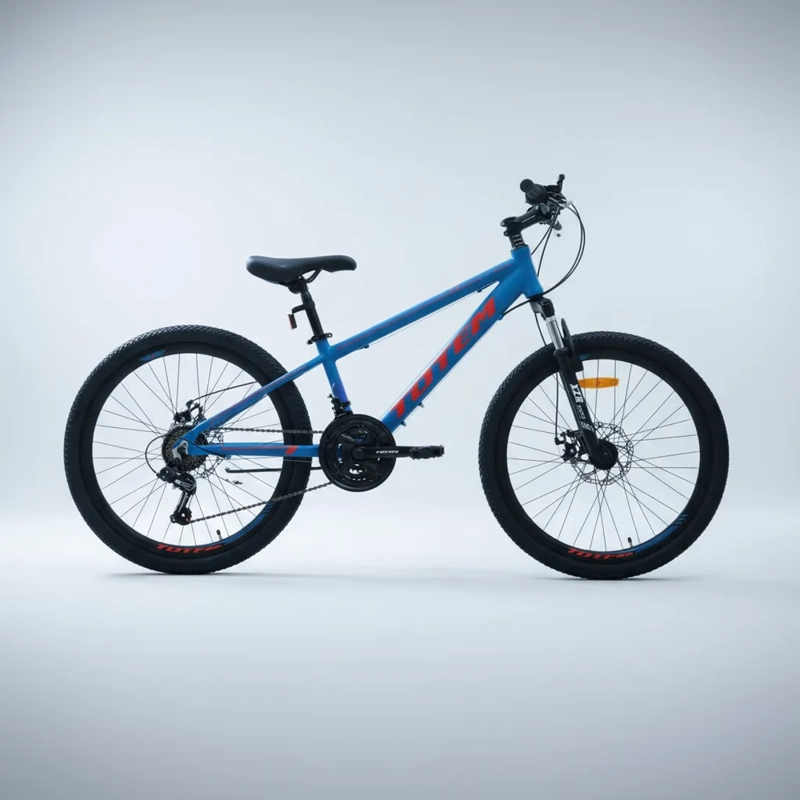 BICICLETA TOTEM MTB ARO 24 MODELO ATLANTIS AZUL 21 CAMBIOS - 5