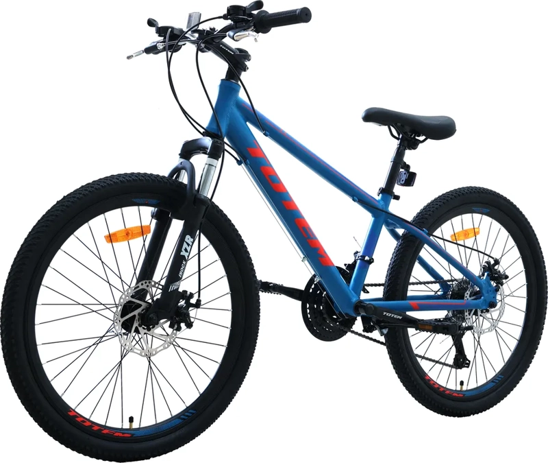 BICICLETA TOTEM MTB ARO 24 MODELO ATLANTIS AZUL 21 CAMBIOS - 6