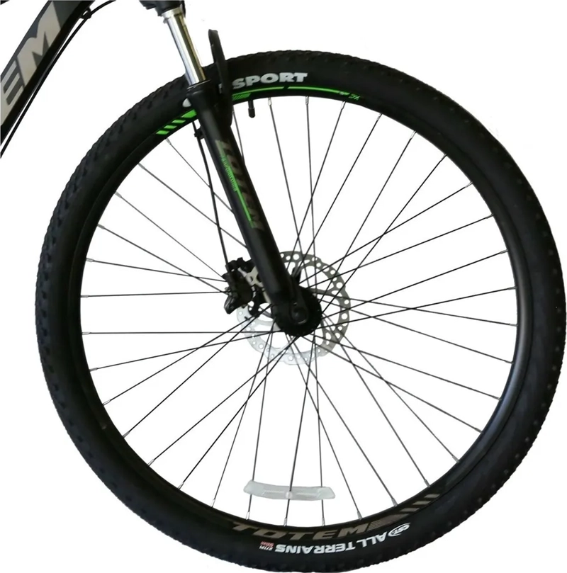 BICICLETA MTB TOTEM MODELO W790 ARO 27.5 TALLA 17 NEGRO/GRIS COLOR NEGRO TAMAÑO DEL CUADRO 17 - 2