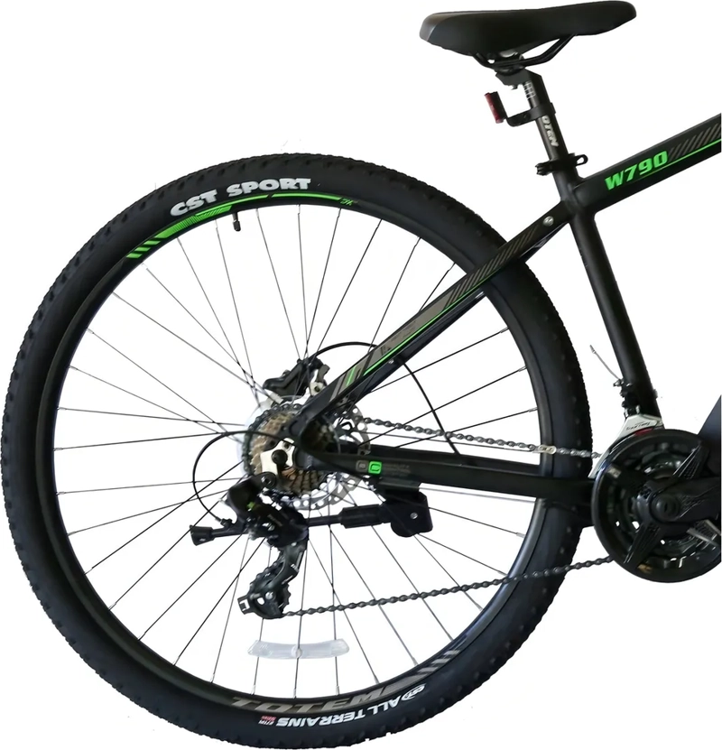 BICICLETA MTB TOTEM MODELO W790 ARO 27.5 TALLA 17 NEGRO/GRIS COLOR NEGRO TAMAÑO DEL CUADRO 17 - 3