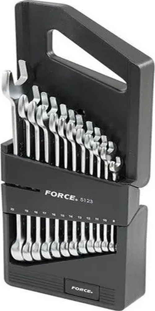 JUEGO LLAVES PUNTA CORONA DE 8 A 22MM 12PZ 5123 FORCE - 1