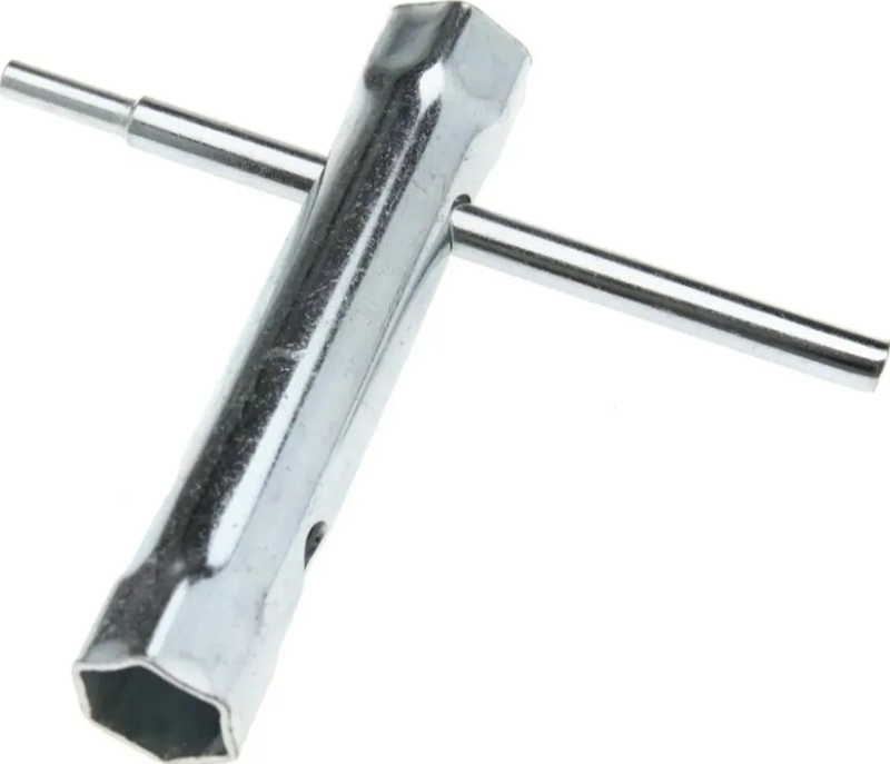 SET 6 LLAVE PLOMERO TRASERA TUERCA LLAVE BUJIA LLAVE JUEGO PLATEADO - 3