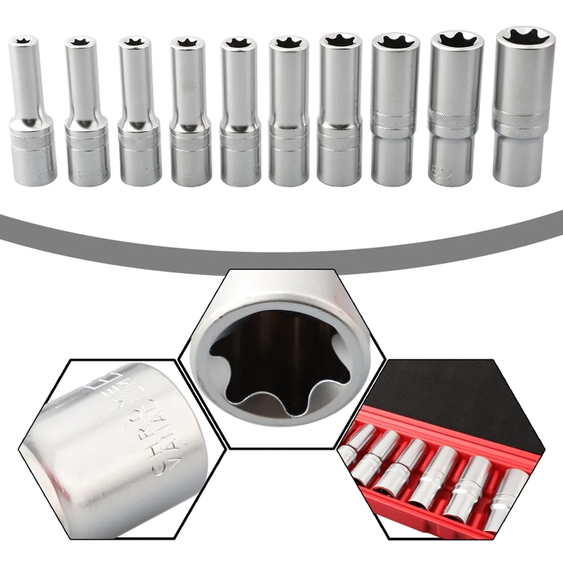 KIT JUEGO DADOS LARGOS POLIGONALES CUADRANTE 1/2 10 PIEZAS GRIS - 1
