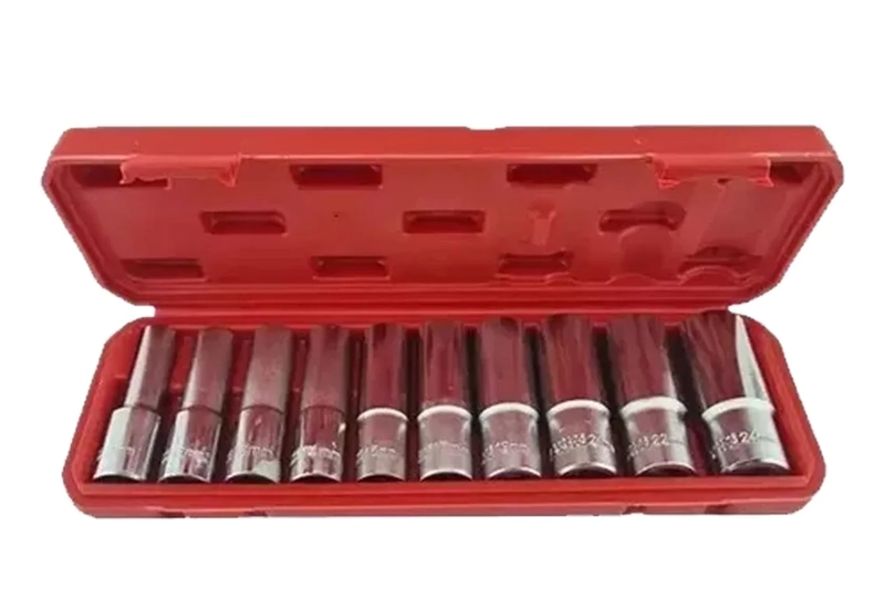 KIT JUEGO DADOS LARGOS POLIGONALES CUADRANTE 1/2 10 PIEZAS GRIS - 2