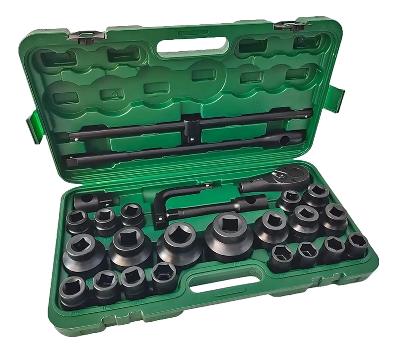 SET DADOS DE IMPACTO 1'' Y 3/4 PROFESIONAL 26 PIEZAS - 1