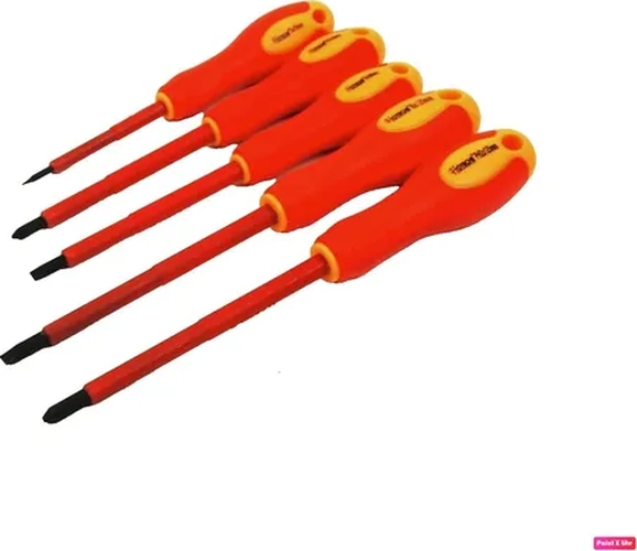 DESTORNILLADOR 6PCS ROJO ELECTRICO HASTA 1000V CM-DE1406 - 1