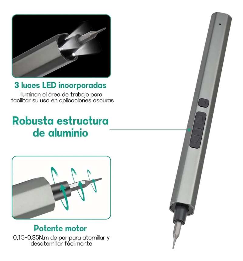 JUEGO ELECTRICO DE DESTORNILLADORES PRECISION KIT 82 EN 1 - 2