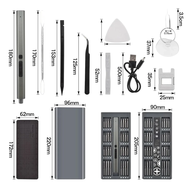 JUEGO ELECTRICO DE DESTORNILLADORES PRECISION KIT 82 EN 1 - 4