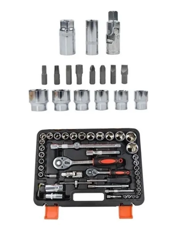 CAJA HERRAMIENTAS SET KIT JUEGO DADOS CHICHARRA LLAVES CORON - 1