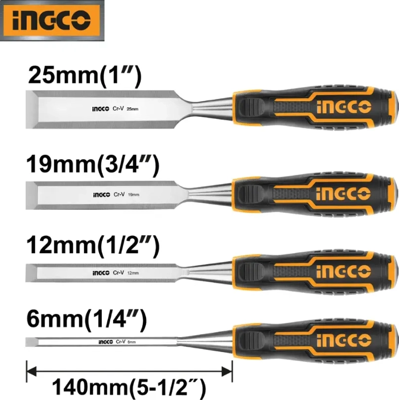 SET DE HERRAMIENTAS DE CARPINTERIA INDUSTRIAL 10 PZS INGCO - 2