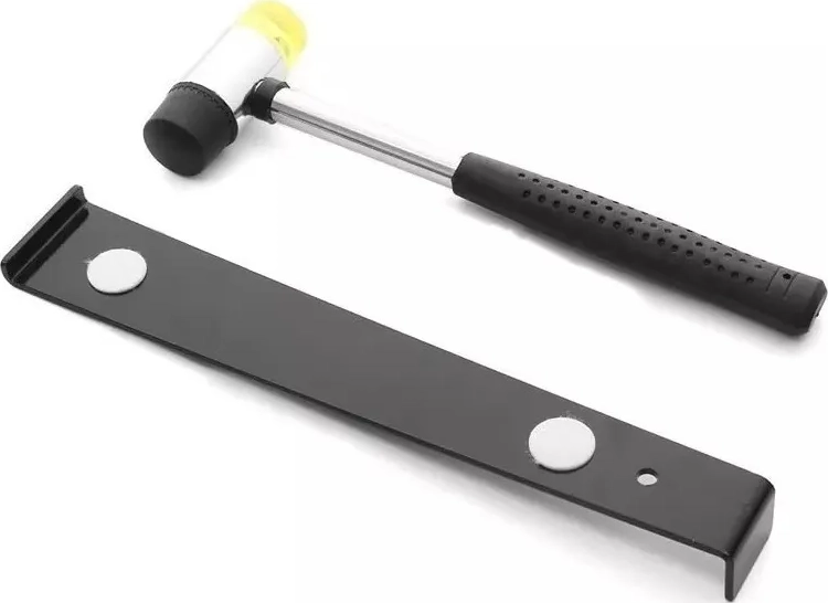 KIT INSTALACION PISO FLOTANTE PROFESIONAL CON MARTILLO GOMA. NEGRO - 2