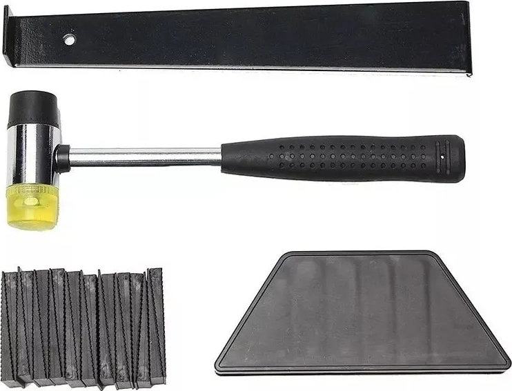 KIT INSTALACION PISO FLOTANTE PROFESIONAL CON MARTILLO GOMA. NEGRO - 6