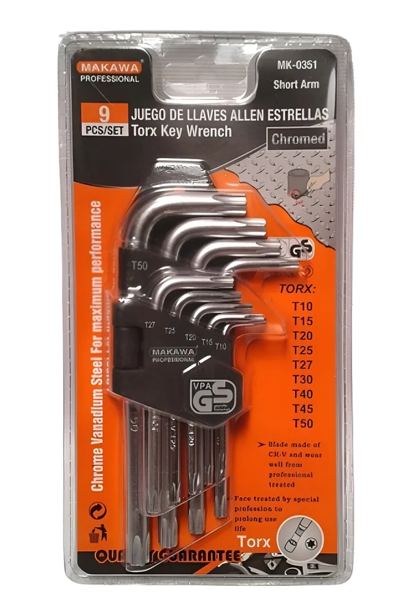 JUEGO DE LLAVES ALLEN ESTRELLA MAKAWA PROFESIONAL TOOLSTOCK - 2