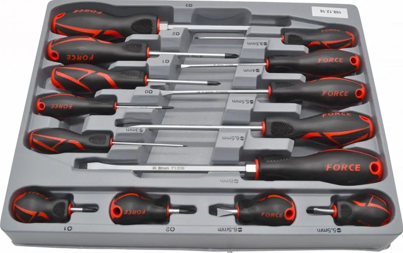 JUEGO DESTORNILLADORES TORX PERF. 8 PIEZAS FORCE 2086T - 2