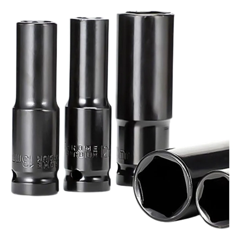 JUEGO HERRAMIENTAS LLAVE DE VASO KIT MECANICAS DADOS 11 PZS - 1