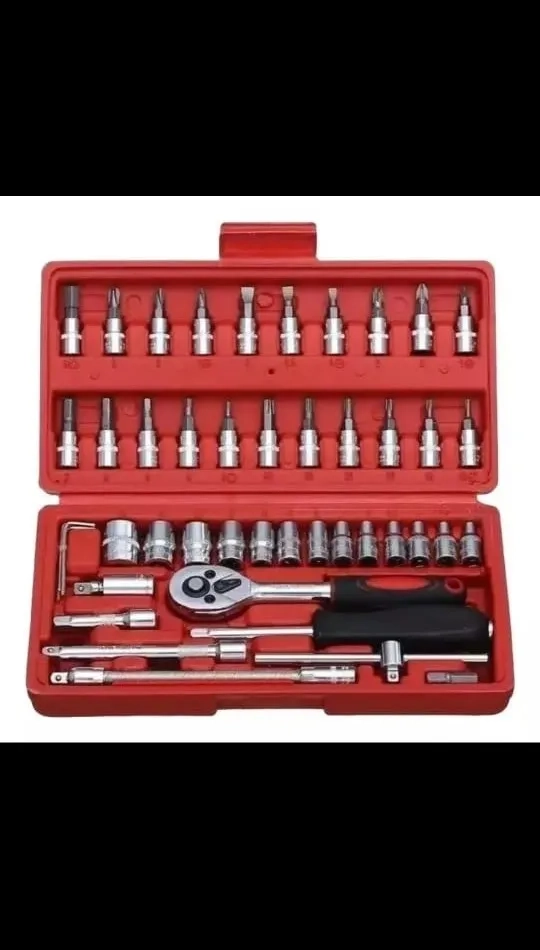 SET LLAVE PUNTA CORONA Y JUEGO DADOS HERRAMIENTAS MECANICAS - 4