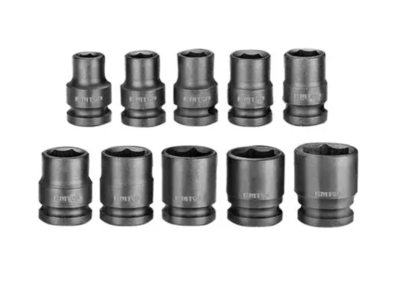 JUEGO SET DE DADOS CORTO DE IMPACTO 1/2 10 PIEZAS TOTAL TURQUESA - 1