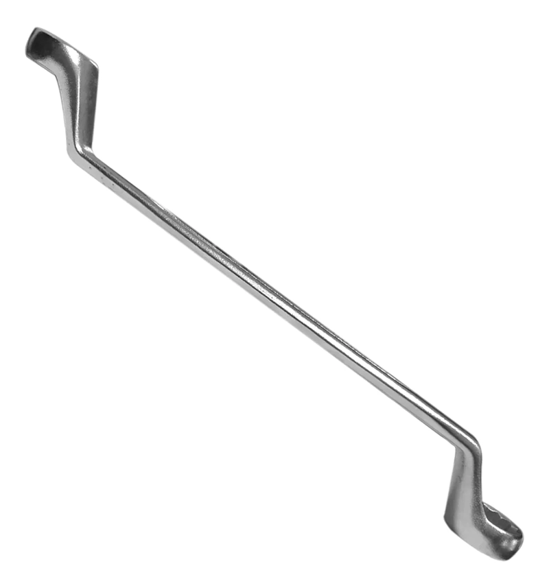 LLAVE DOBLE PUNTA CORONA/CORONA CURVA 6PCS 8-19MM PLATEADO - 1