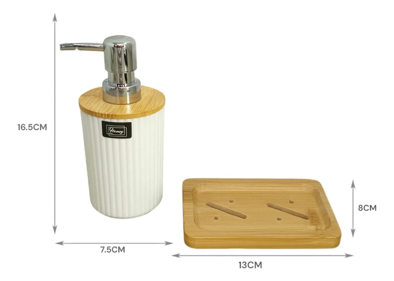 SET DISPENSADOR Y JABONERA DE BAÑO - 2