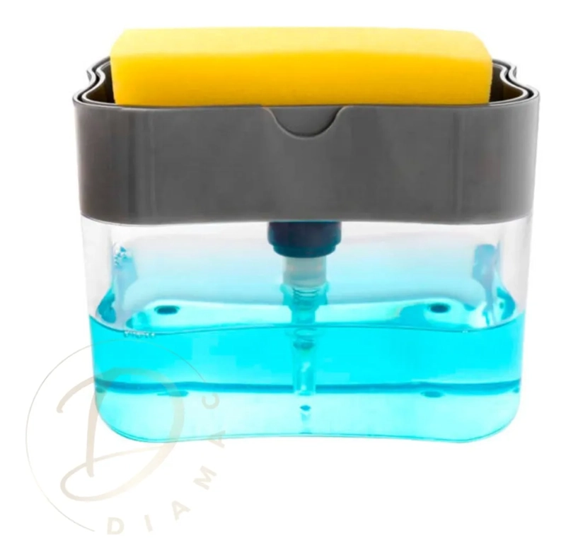 CAJA DISPENSADORA DE JABON LAVALOZA + ESPONJA COCINA |DIAMAC SURTIDOS - 1