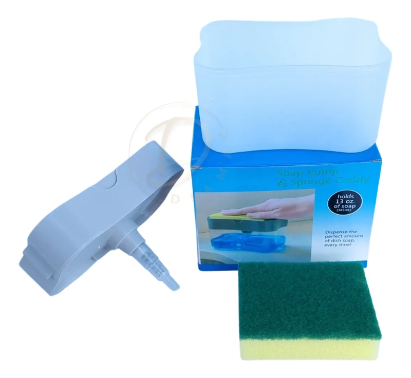 CAJA DISPENSADORA DE JABON LAVALOZA + ESPONJA COCINA |DIAMAC SURTIDOS - 2