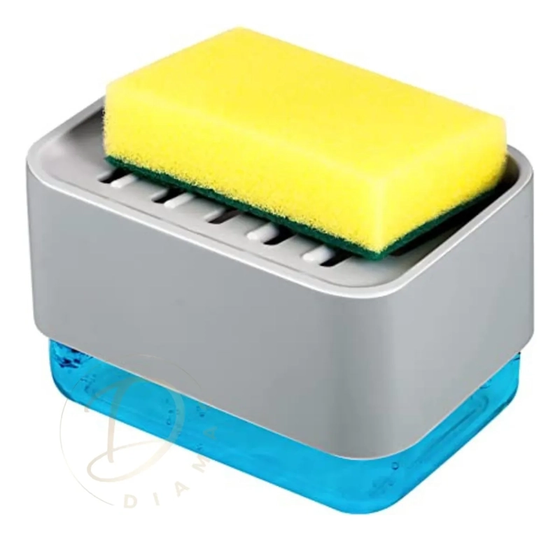CAJA DISPENSADORA DE JABON LAVALOZA + ESPONJA COCINA |DIAMAC SURTIDOS - 4