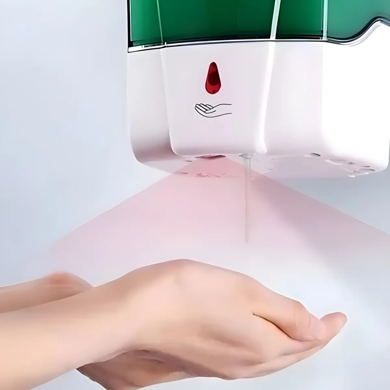 DISPENSADOR AUTOMATICO SIN CONTACTO DE JABON O ALCOHOL GEL BLANCO - 3