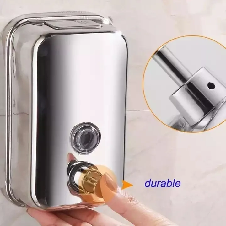 500ML INOX DISPENSADOR JABON / ALCOHOL GEL - 2
