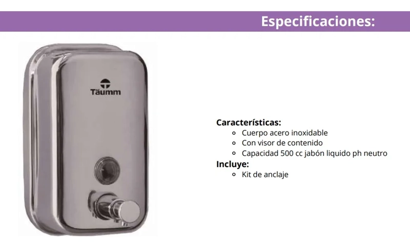 DISPENSADOR DE JABON, VIDRIO COLOR MOD 94 - 1