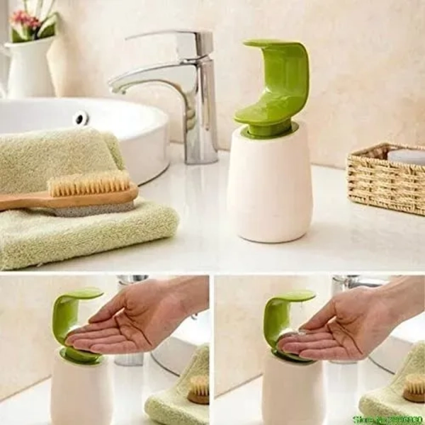 DISPENSADOR DE JABON BOTELLA HIGIE NICO BLANCO CON VERDE - 4