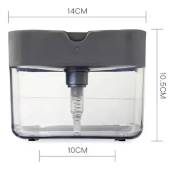 DISPENSADOR LAVALOZA MANUAL JABON CON ESPONJA - 3
