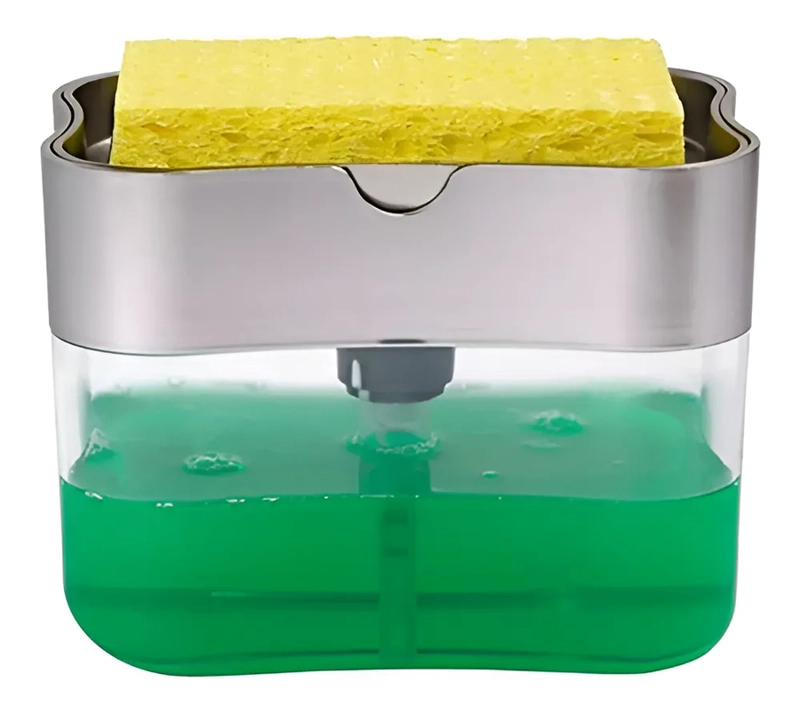 DISPENSADOR AHORRADOR LAVA LOZAS Y JABON LIQUIDO DE COCINA COLOR S/C - 3
