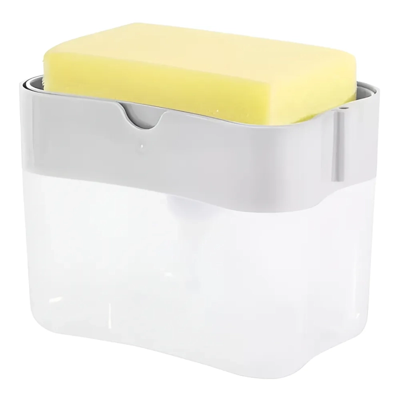DISPENSADOR AHORRADOR LAVA LOZAS Y JABON LIQUIDO DE COCINA COLOR S/C - 4