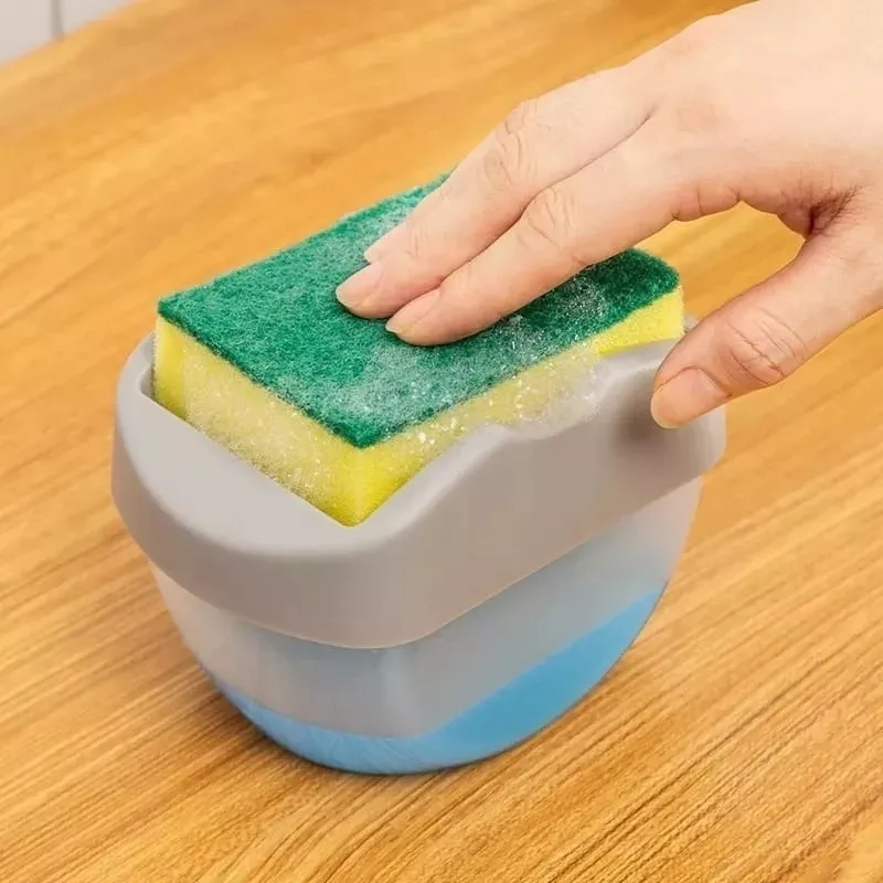 DISPENSADOR DE JABON LIQUIDO + ESPONJA COCINA LAVALOZA - 2