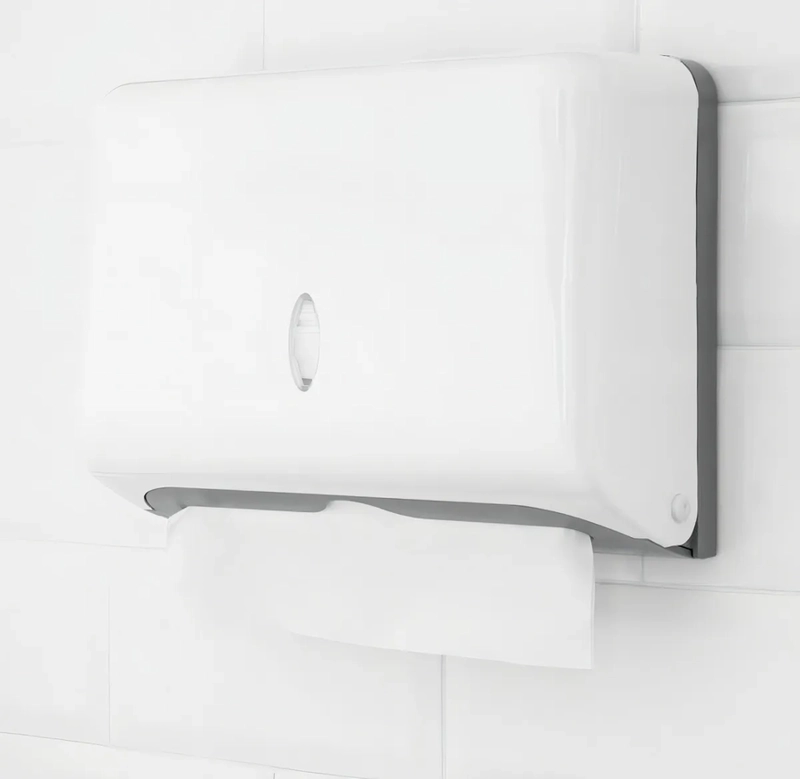 DISPENSADOR HOJA INTERFOLIADA LISO CORTO COLOR BLANCO - 4