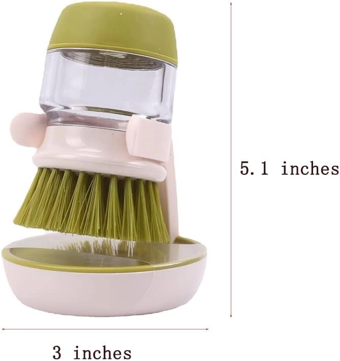 DISPENSADOR LAVALOZA CON CEPILLO GRIS - 1