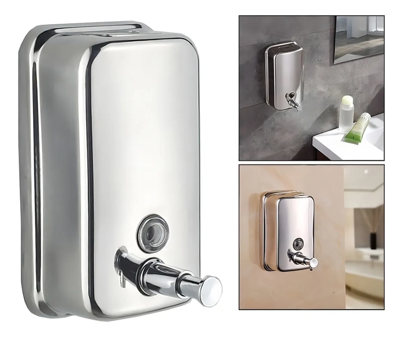 DISPENSADOR DE JABON 500ML - GRIFERIALDAY COLOR CROMO - 3