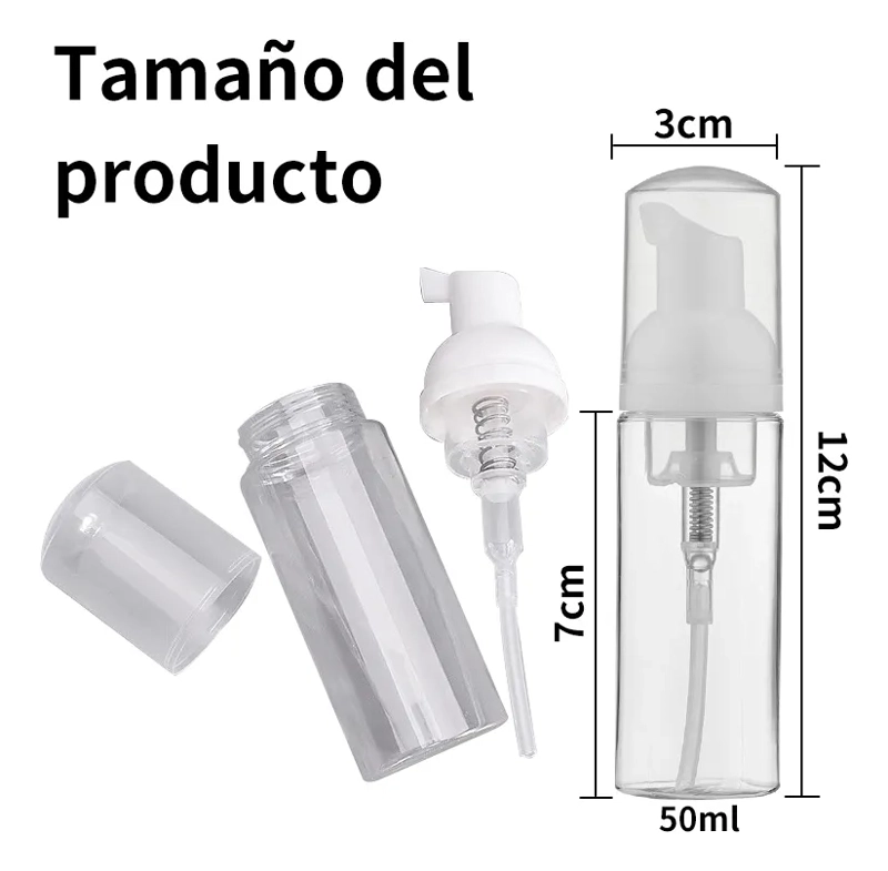ENVASE BOMBA ESPUMA 50 ML PACK 20 UNIDADES BLANCO - 1
