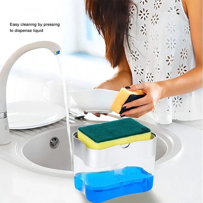 DISPENSADOR JABON AUTOMATICO BOMBA DETERGENTE LAVALOZA COLOR BLANCO - 3