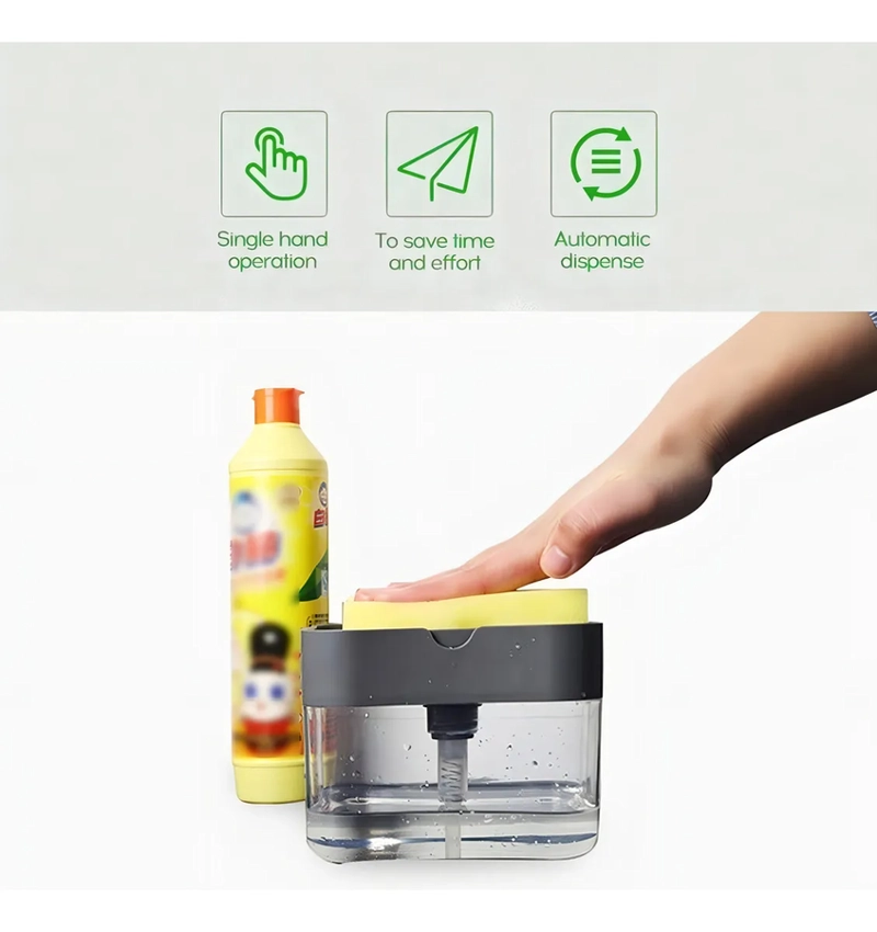 DISPENSADOR JABON AUTOMATICO BOMBA DETERGENTE LAVALOZA COLOR BLANCO - 6