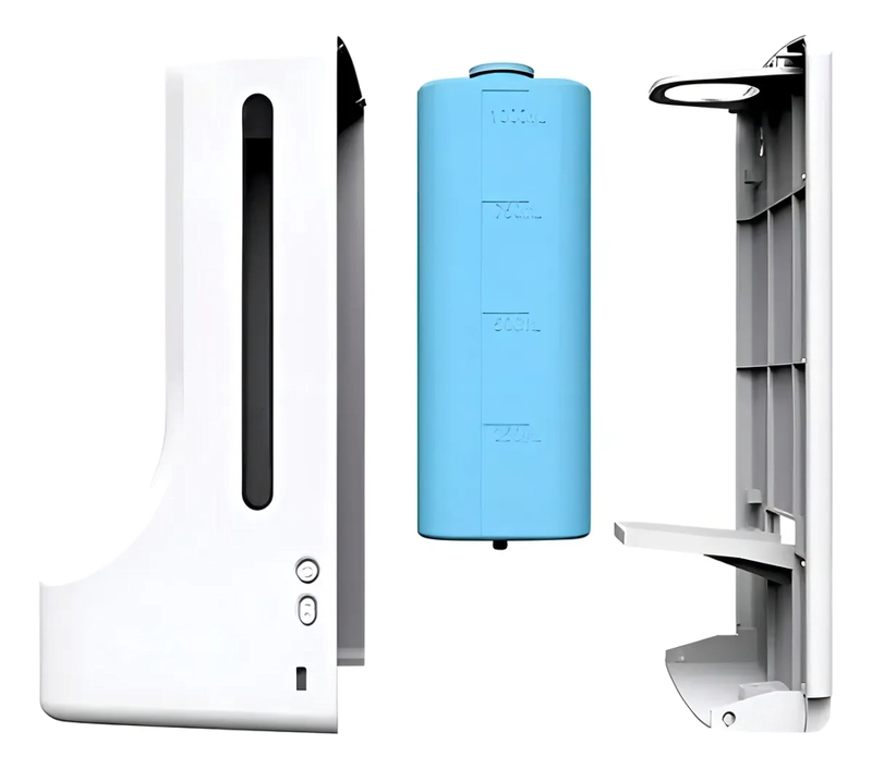 DISPENSADOR CON SENSOR INTELIGENTE TERMOMETRO Y DISPENSADOR COLOR BLANCO - 1