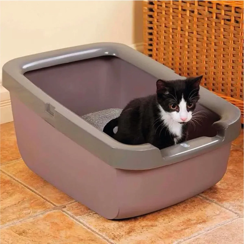 CATIT ARENERO PARA GATOS BORDE GRUESO GRIS CLARO - AR - 2