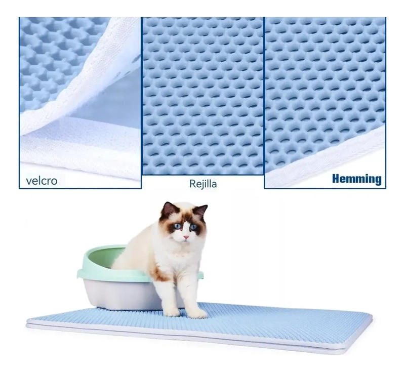 ALFOMBRA PARA ARENERO PARA GATOS MASCOTAS RESIDUOS - 2