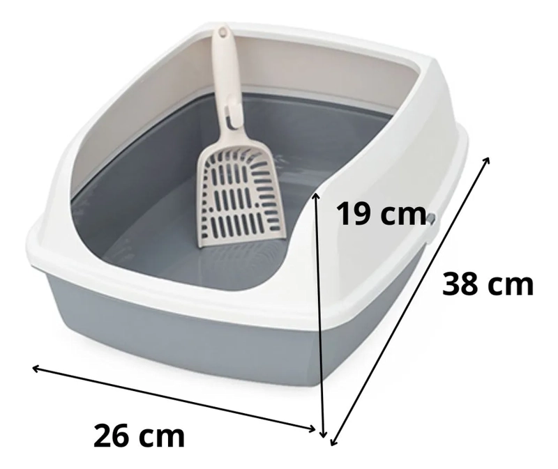ARENERO GRANDE SEMICERRADO PARA GATOS XL - 2