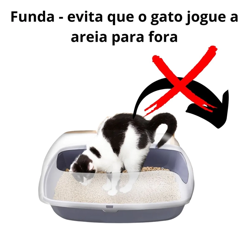 ARENERO GRANDE SEMICERRADO PARA GATOS XL - 3