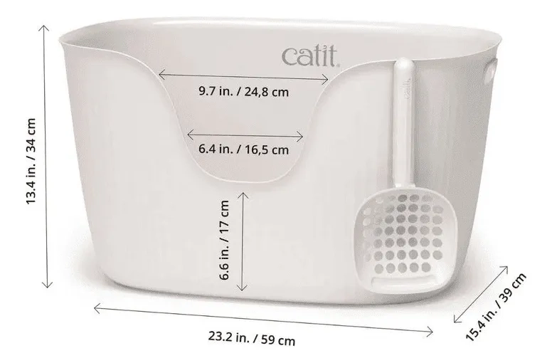 CATIT LOO ARENERO PARA GATOS ECOLOGICO CON PALA GRIS - 1
