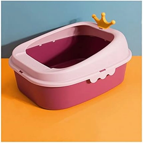 ARENERO PARA GATO BALLENITA CON PALA Y JUGUETE DE COLOR ROSA - 2