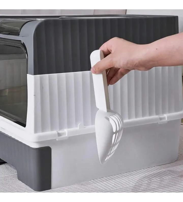 ARENERO CERRADO GRANDE PARA GATOS - XL CAJA EXTRAIBLE - 3