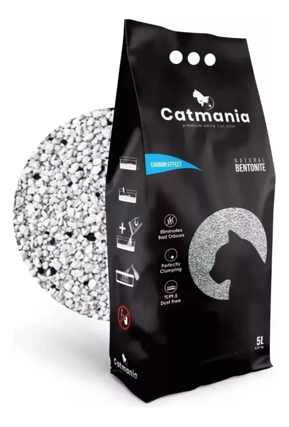 ARENA SANITARIA GATOS , ARENERO JUGUETE 5 KG NEGRO - 1